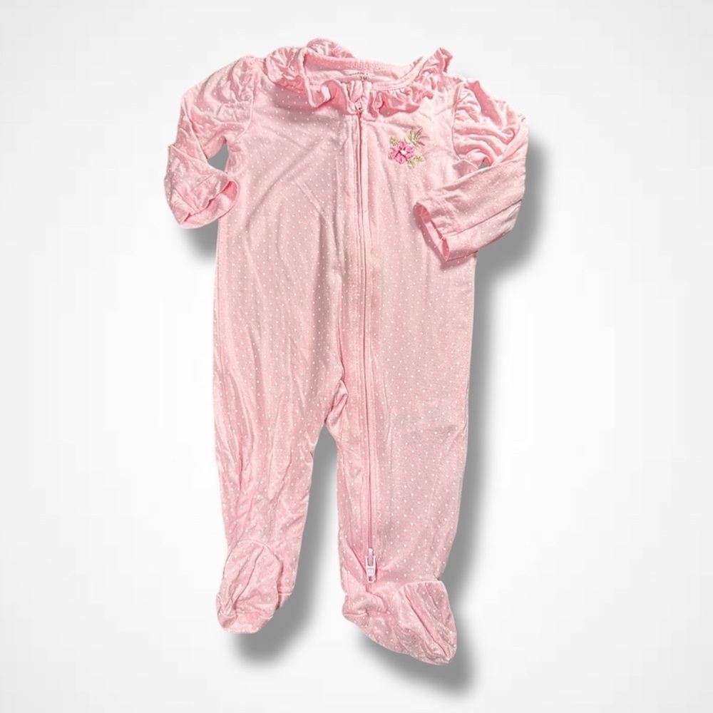 Little Me Pink Ruffled One Piece